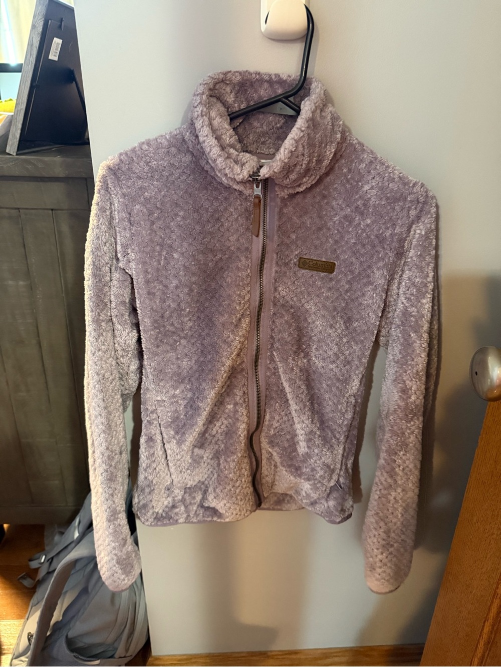 Columbia Plush Full-Zip Jacket in Light Lavender